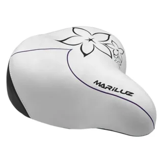 ASIENTO CITY BIKE VEALEN WL-6002 NGR/BCO C/FLOR BCX