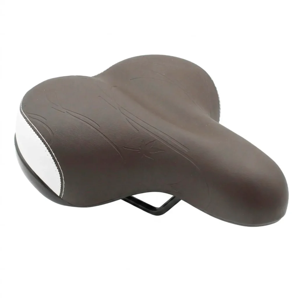 ASIENTO VEALEN CITY BIKE 5601-1 CAFE CON BLANCO BRILLANTE BCX