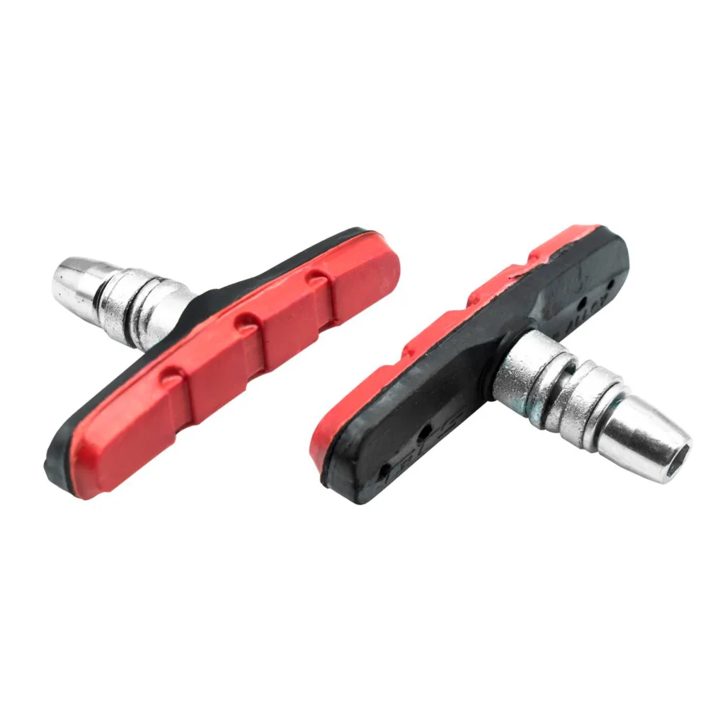 ZAPATA V BRAKE C/TORNILLO ALLEN 70MM ROJO/NEGRO