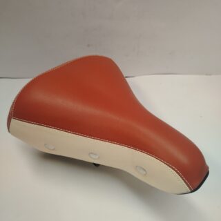 ASIENTO CON RESORTE CAFE/BLANCO XINDA