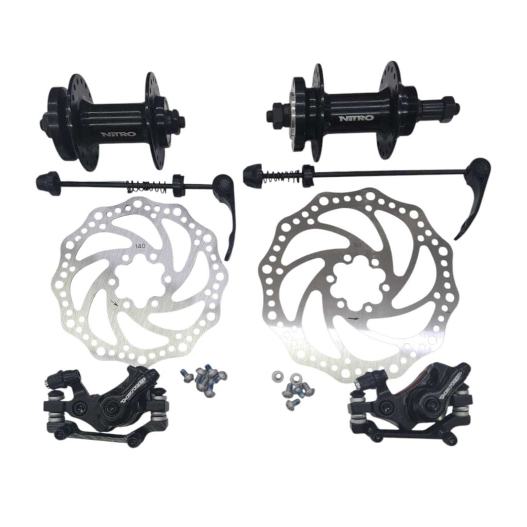 FRENO DE DISCO M710 SET MAZAS C/BLOQUEO NEGRA RBM