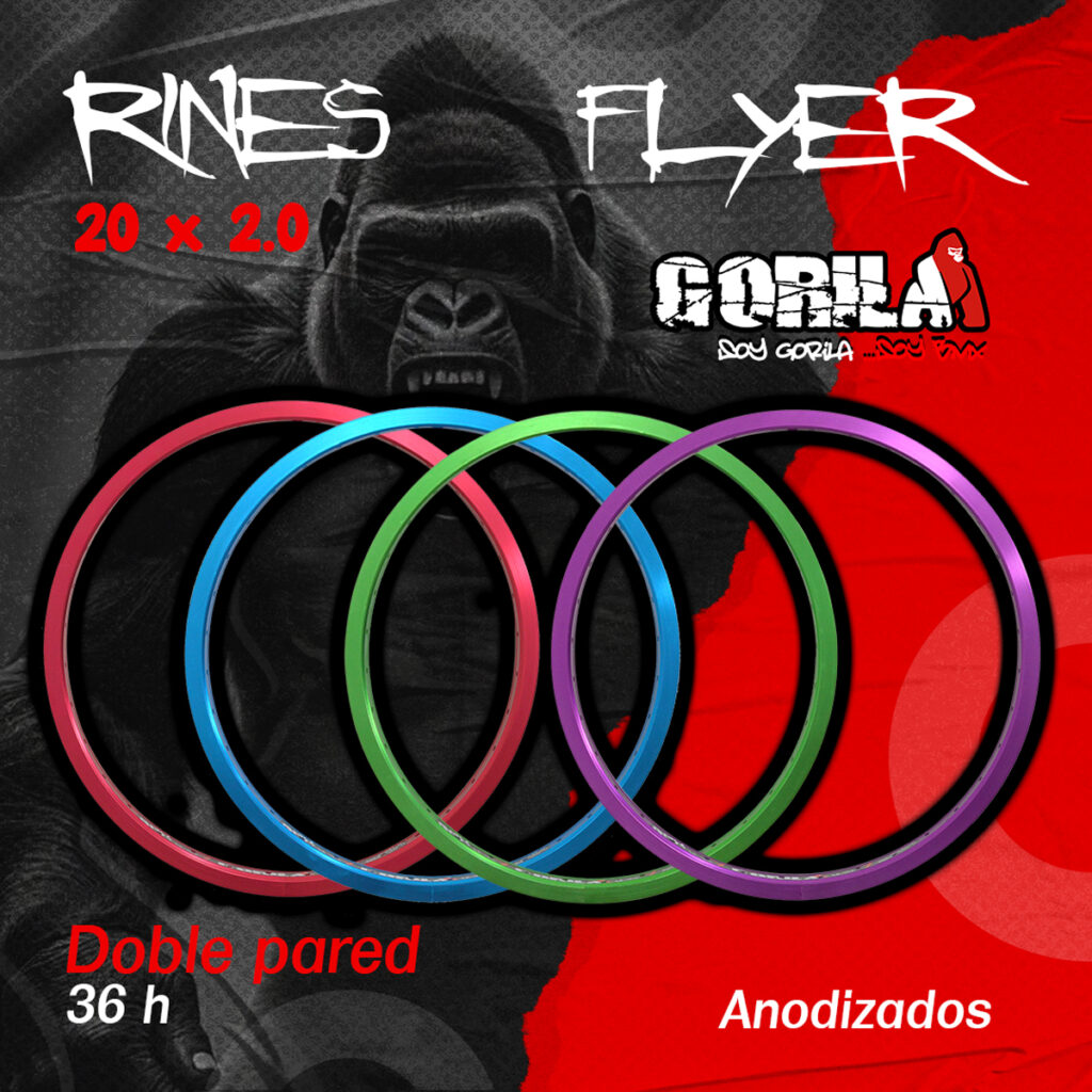 ARO R-20 X 2.125 ALUM BMX GORILA 36B DOBLE PARED FLYER MATE