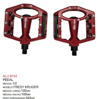 PEDAL 9/16 ALUM ROJO FREDY KRUGER EQUALIZE BIKE