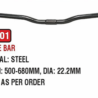 MANUBRIO MTB ALUM NEGRO 31.8  X 680MM ALF HW-902 *BB