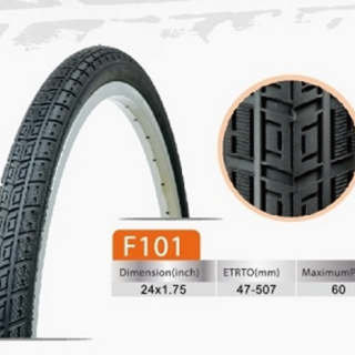 LLANTA R-24 X 1.75 JRS NEGRA PISO F-101 SEMI LISA *BA