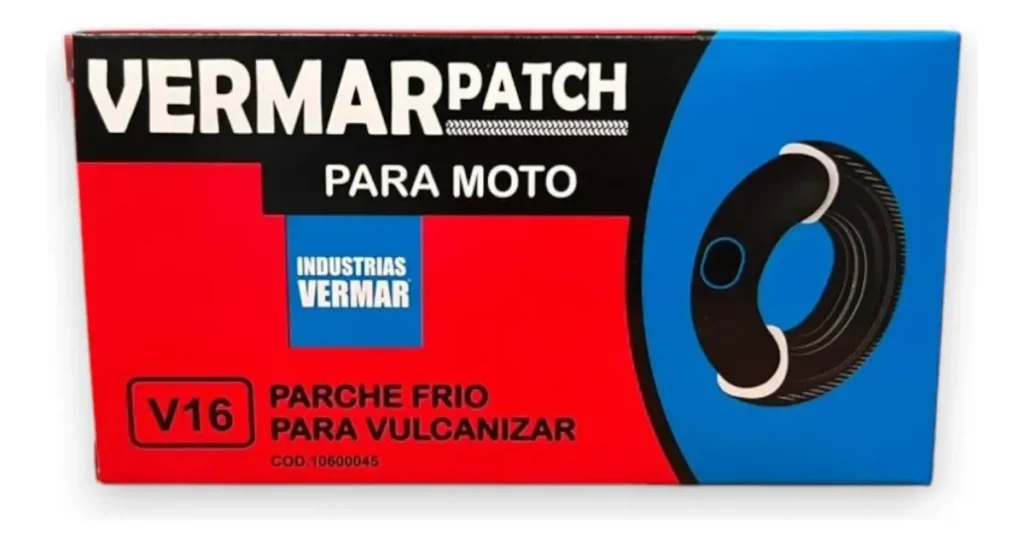PARCHE DE MOTO REDONDO CAJA C/16 PZAS AL-2 VERMAR V16