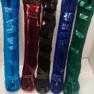 CINTA PLT.(MADEJA) PASAT COLOR NEGRO AZUL REY, AZUL, VERDE ROJO Y TRASNSPARENTES