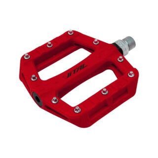 PEDALES 9/16 NYLON PIN MET ROJO VITAL