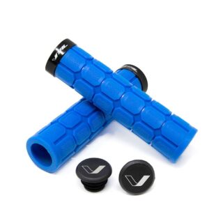 PUÑO ERGONOMICO C/ARO DE SUJECION VITAL NEGRO/AZUL 140MM WIND