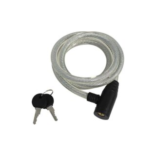 CANDADO DE CABLE 10 X 36 NEGRO WINDSOR TRANSPARENTE