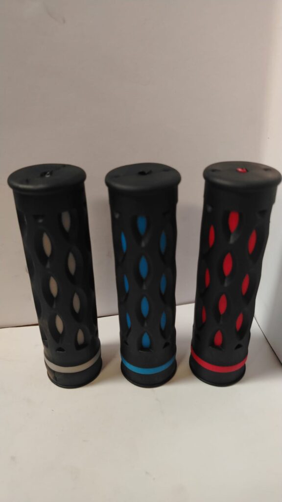 PUÑO MTB NEGRO C/LUNARES COLOR GRIS ROJO Y AZUL 115MM ALF SZ-148B *AZ