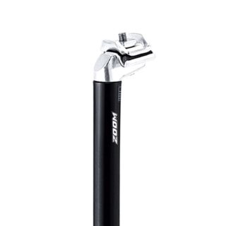 POSTE ASIENTO 26.8 X 300 MM ALUM NEGRO C/BROCHE ACERO PLATA ZOOM