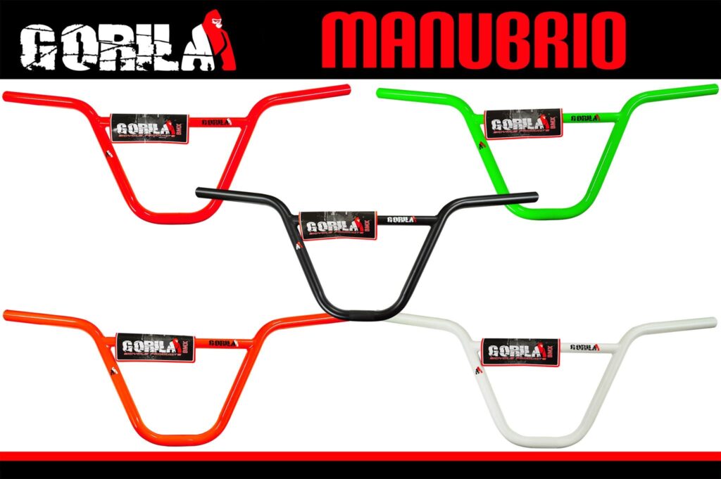 MANUBRIO BMX/FREESTYLE HI-TEN "GORILA" REFORZADO 8.25 ALTO N