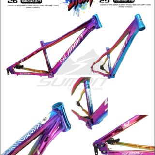 CUADRO 26 MTB SUMMIT ALUMINIO MOD REBEL (DIRT-JUMP Y STUNT) TORNASOL