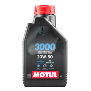 ACEITE 20W 50 4T MINERAL 3000 20W50 1L MOTUL