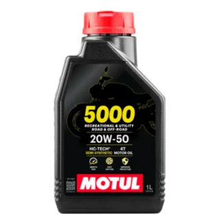 ACEITE 20W 50 4T SEMISINTÉTICO 5000 20W50 1L MOTUL