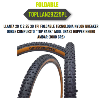 LLANTA 29 X 2.25 MOLDEABLE TOP RANK MTB ENDURO RBM